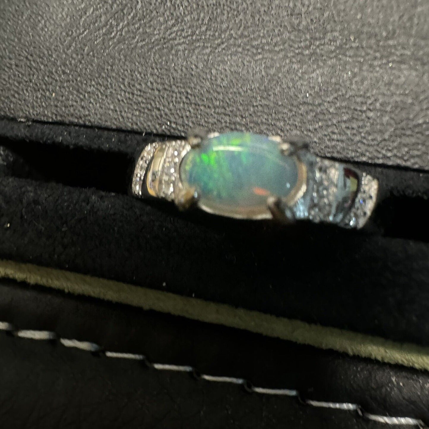 Ring $180 Opal Piece with Beautiful Colour C1-2217