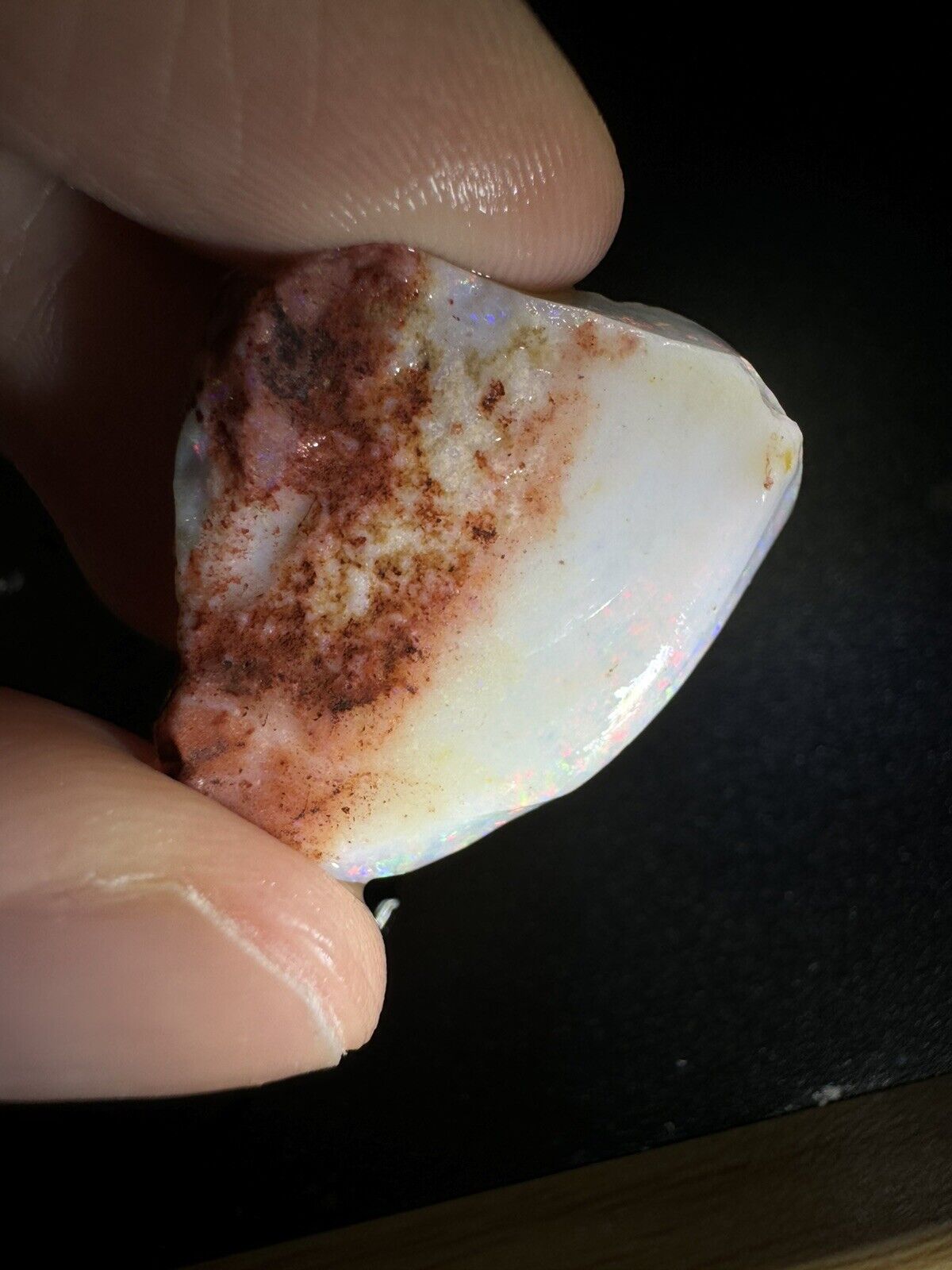 22.3 Carats Solid Rough Coober Pedy Opal Piece with Beautiful Colour B1