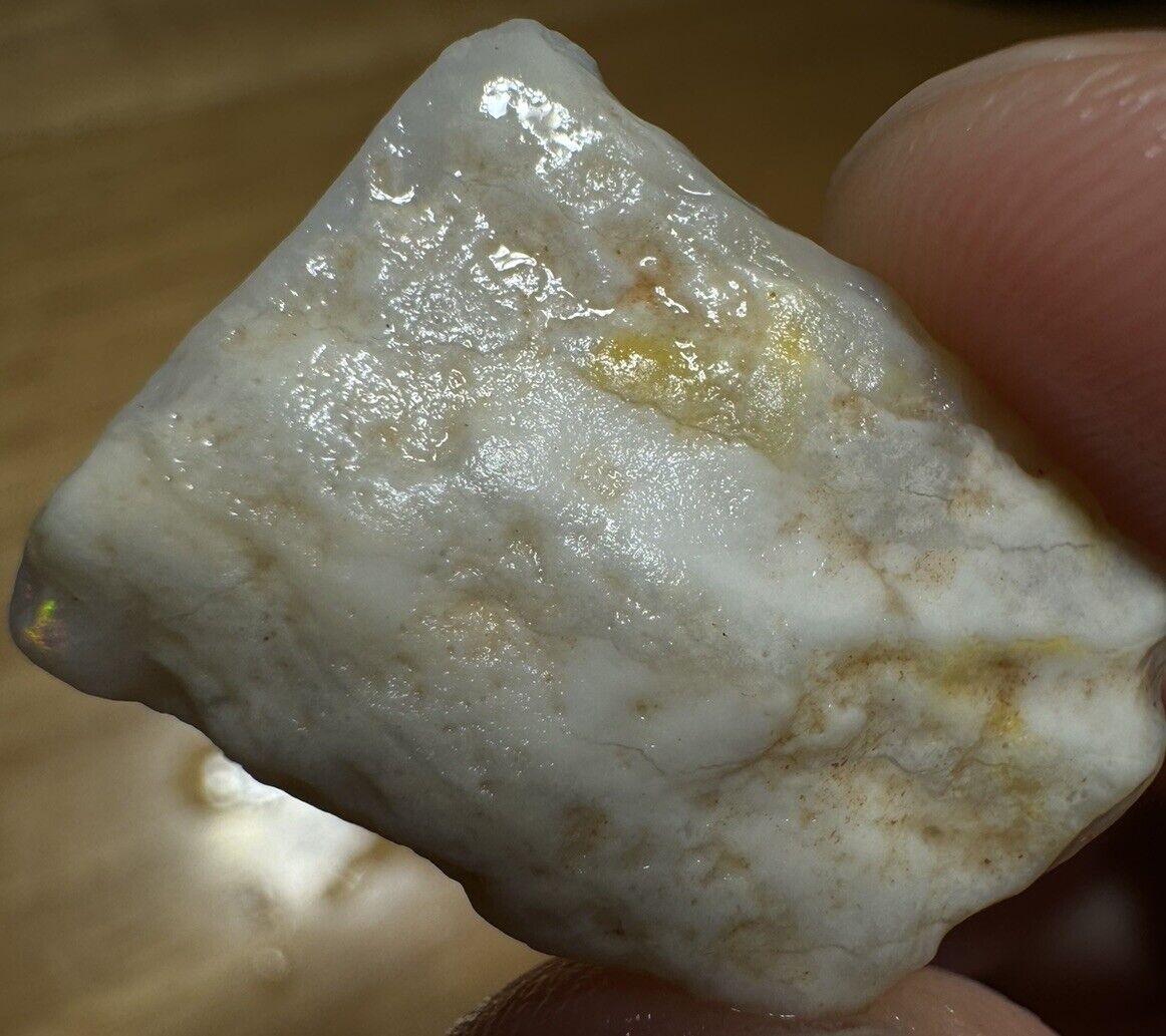 16.3 Carats Solid Rough Coober Pedy Opal Piece with Beautiful Colour B1