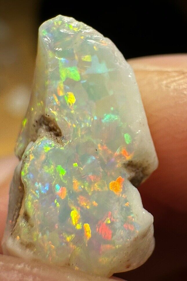 4.7 Carats Solid Rough Coober Pedy Opal Piece with Beautiful Colour B1