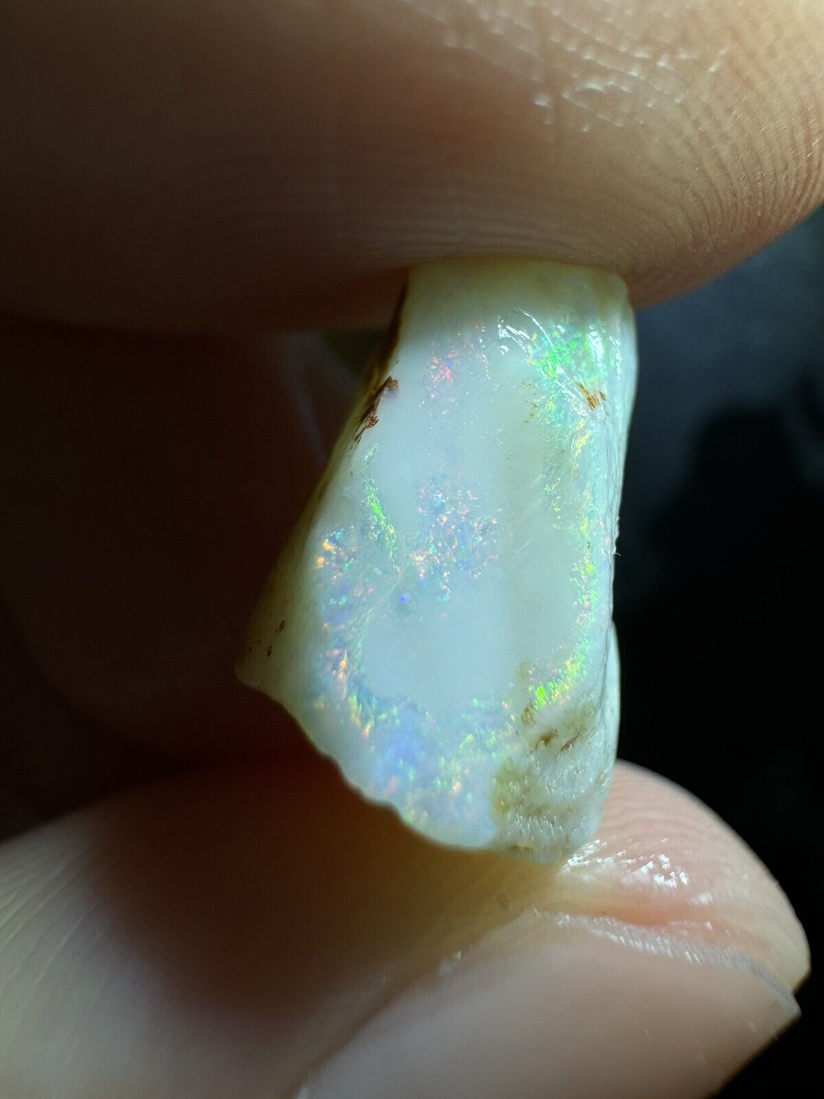 5 Carats Solid Rough Coober Pedy Opal Piece with Beautiful Colour B1