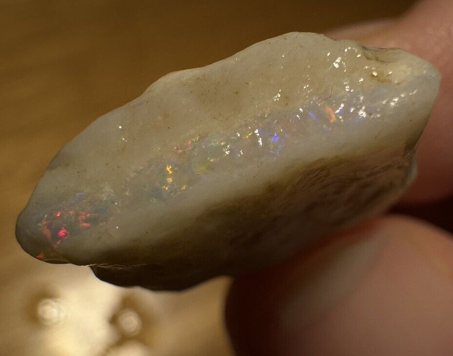 16.3 Carats Solid Rough Coober Pedy Opal Piece with Beautiful Colour B1