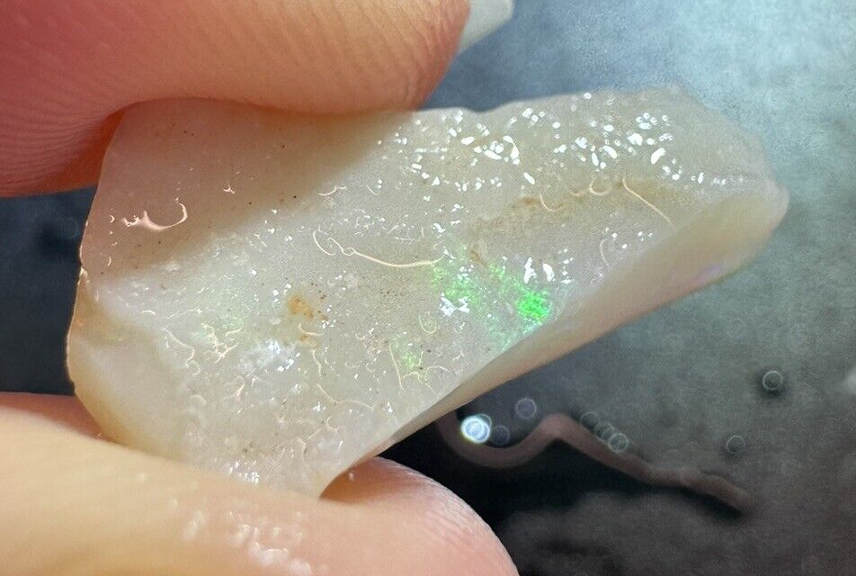 5 Carats Solid Rough Coober Pedy Opal Piece with Beautiful Colour