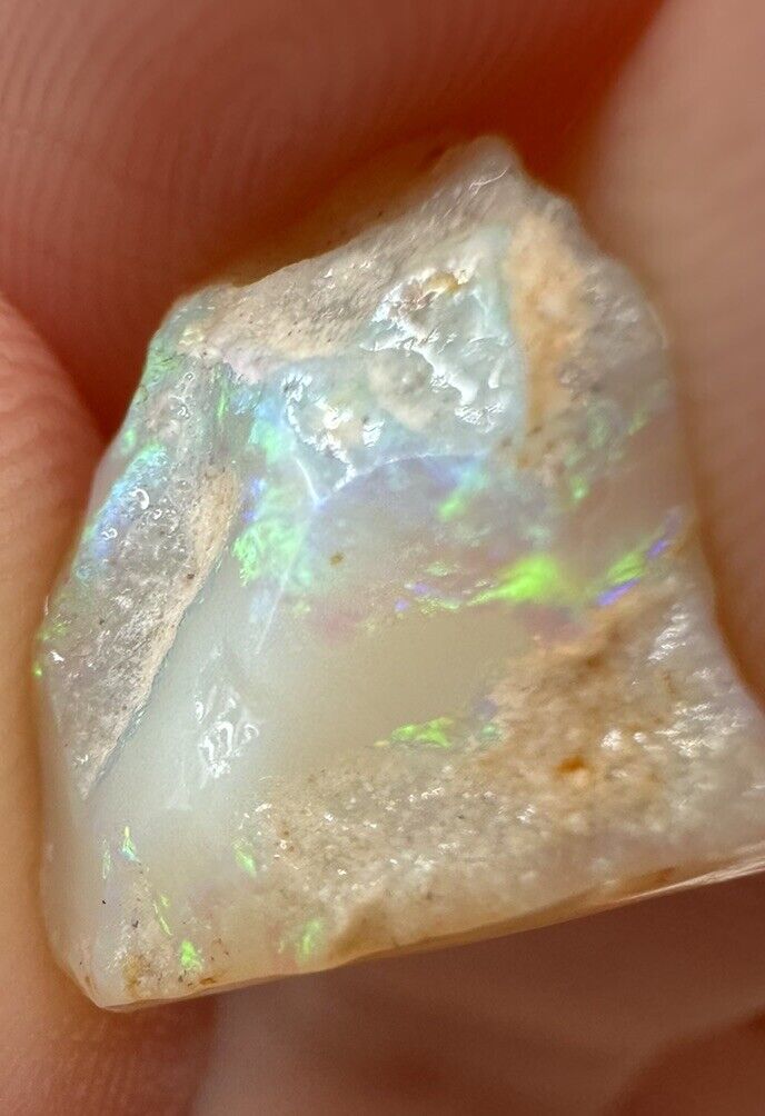 5.2 Carats Solid Rough Coober Pedy Opal Piece with Beautiful Colour