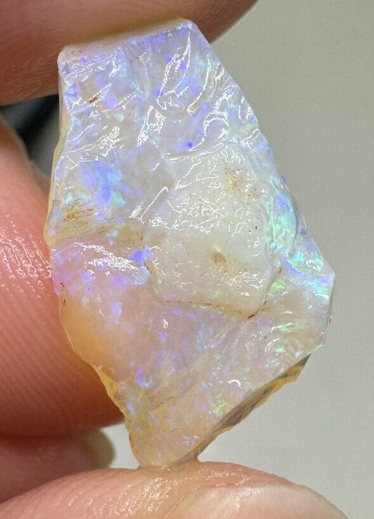 5.4 Carats Solid Rough Coober Pedy Opal Piece with Beautiful Colour