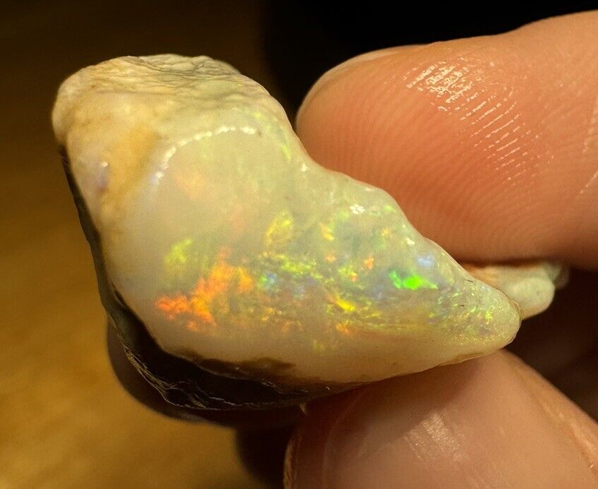 42.9 Carats Solid Rough Coober Pedy Opal Piece with Beautiful Colour B1