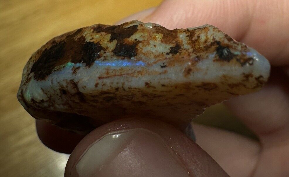 43.8 Carats Solid Rough Coober Pedy Opal Piece with Beautiful Colour C1