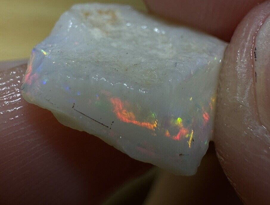4.2 Carats Solid Rough Coober Pedy Opal Piece with Beautiful Colour C1