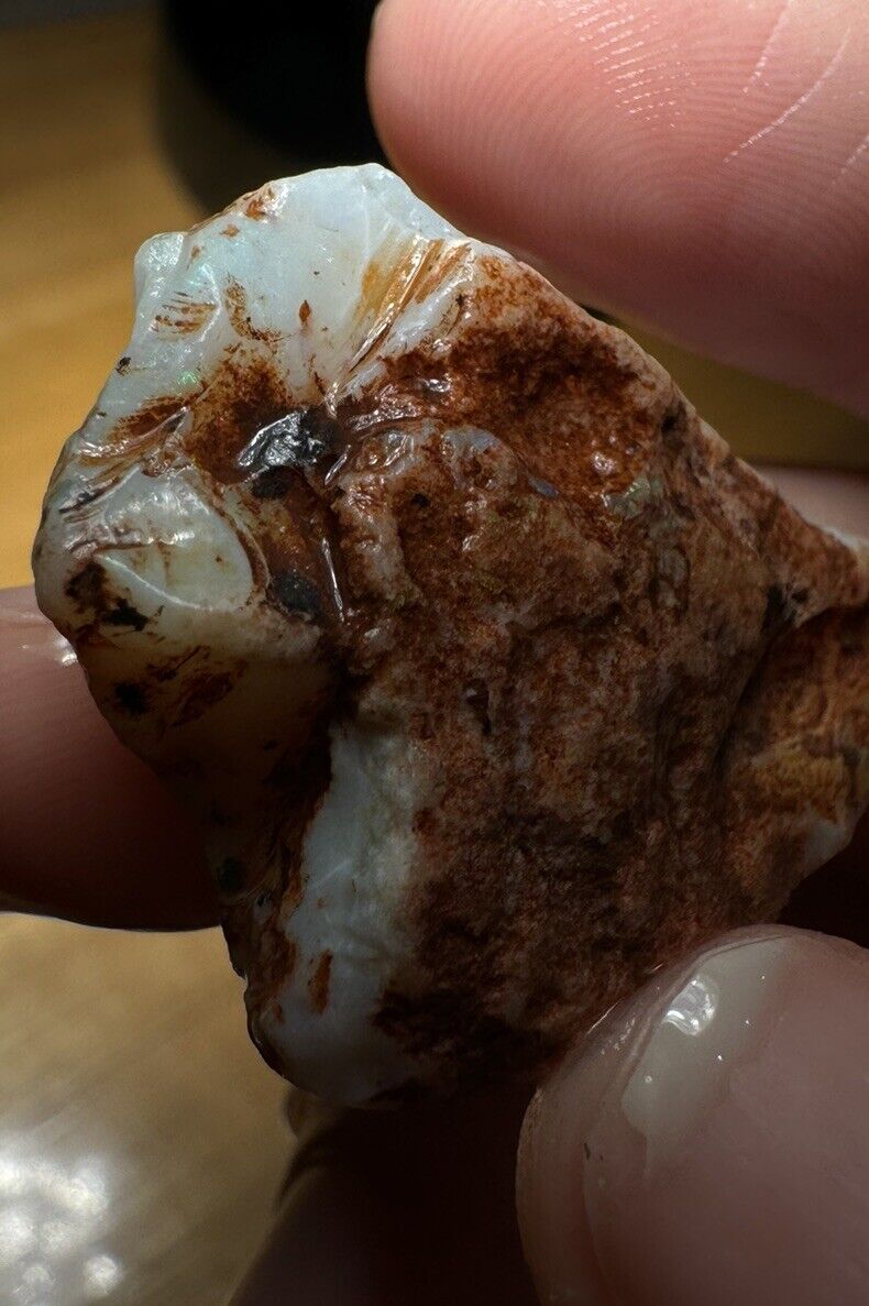 43.8 Carats Solid Rough Coober Pedy Opal Piece with Beautiful Colour C1