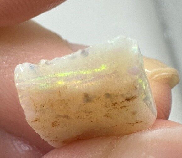 3.4 Carats Solid Rough Coober Pedy Opal Piece with Beautiful Colour
