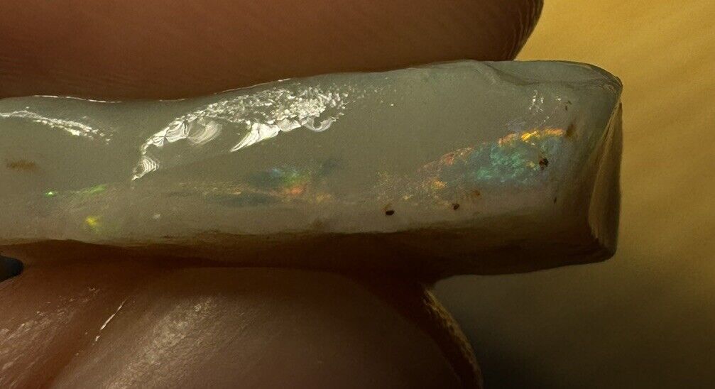 10.2 Carats Solid Rough Coober Pedy Opal Piece with Beautiful Colour B1