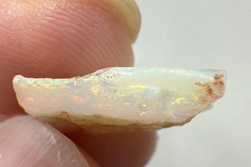 3.4 Carats Solid Rough Coober Pedy Opal Piece with Beautiful Colour