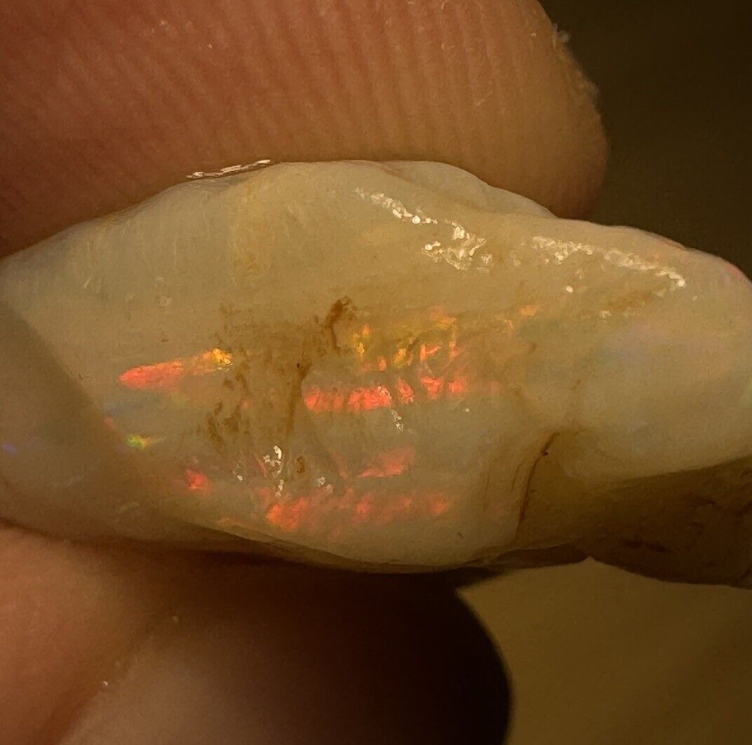 11.5 Carats Solid Rough Coober Pedy Opal Piece with Beautiful Colour B1