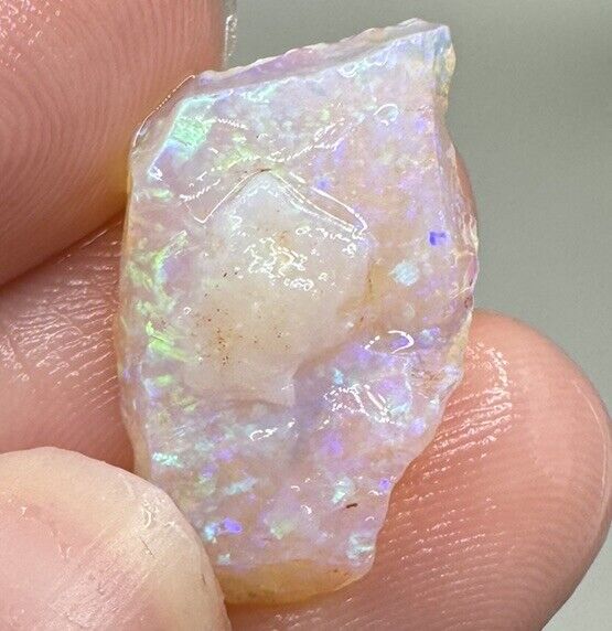 5.4 Carats Solid Rough Coober Pedy Opal Piece with Beautiful Colour