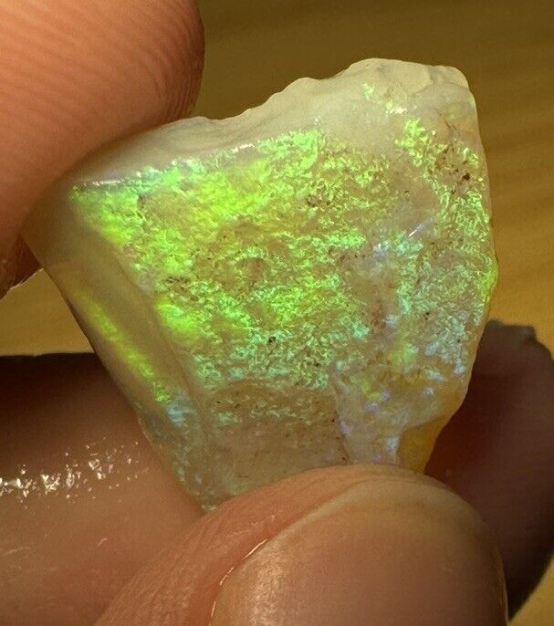 5.9 Carats Solid Rough Coober Pedy Opal Piece with Beautiful Colour B1