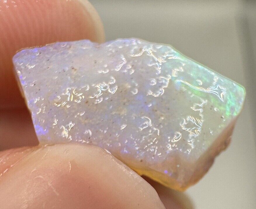 4.4 Carats Solid Rough Coober Pedy Opal Piece with Beautiful Colour