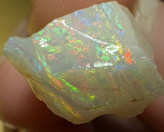 5 Carats Solid Rough Coober Pedy Opal Piece with Beautiful Colour C1
