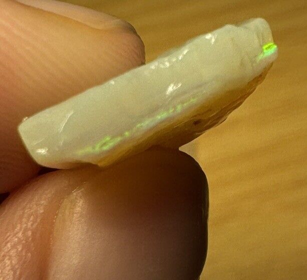 5.9 Carats Solid Rough Coober Pedy Opal Piece with Beautiful Colour B1