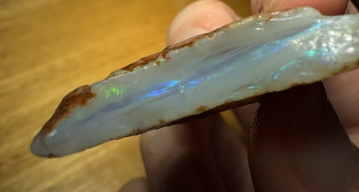 43.8 Carats Solid Rough Coober Pedy Opal Piece with Beautiful Colour C1