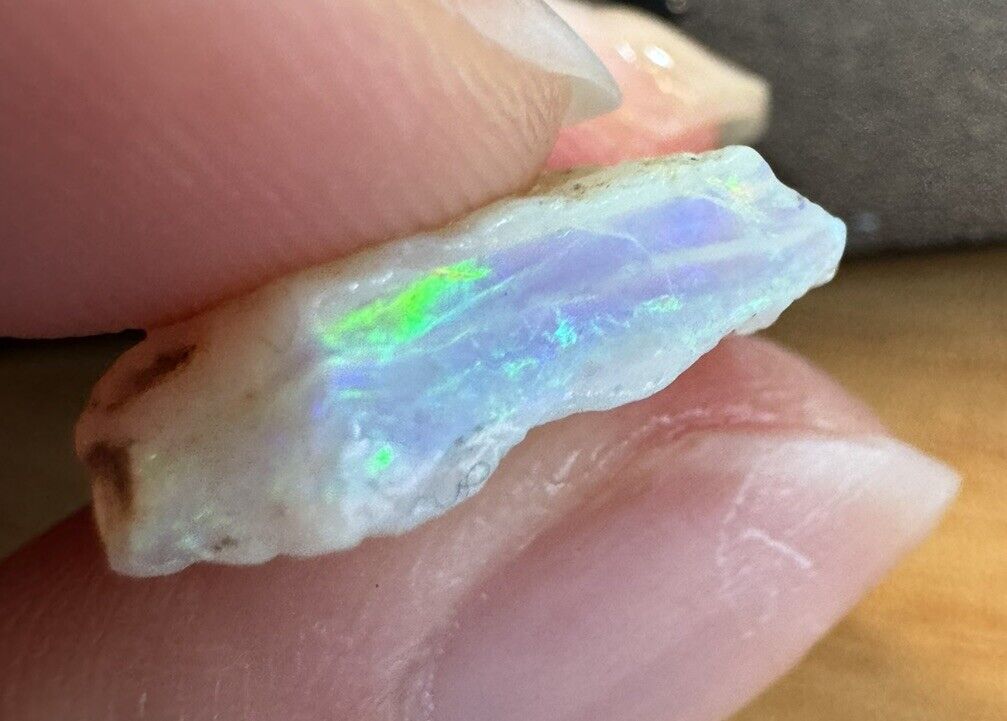 5.3 Carats Solid Rough Coober Pedy Opal Piece with Beautiful Colour