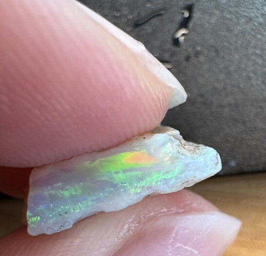 5.3 Carats Solid Rough Coober Pedy Opal Piece with Beautiful Colour