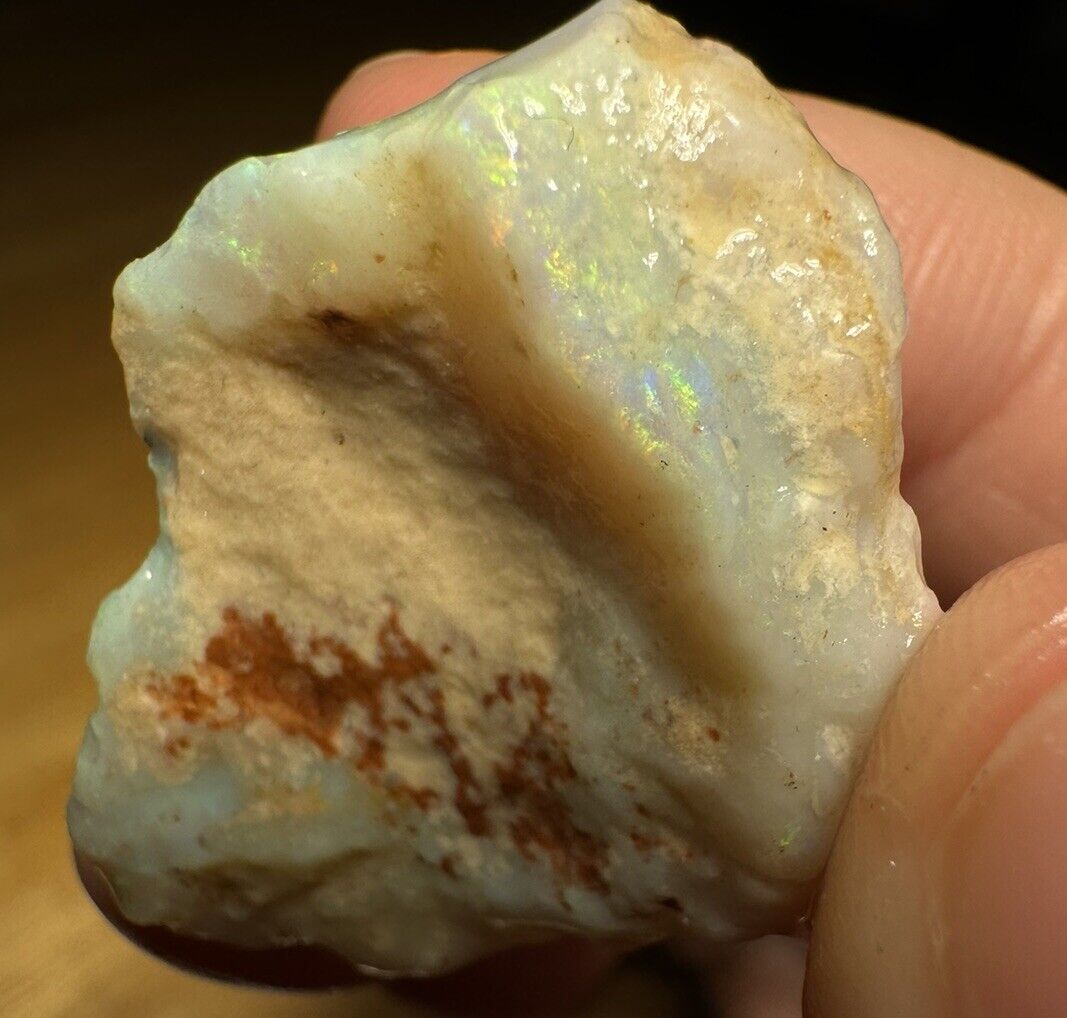 42.9 Carats Solid Rough Coober Pedy Opal Piece with Beautiful Colour B1