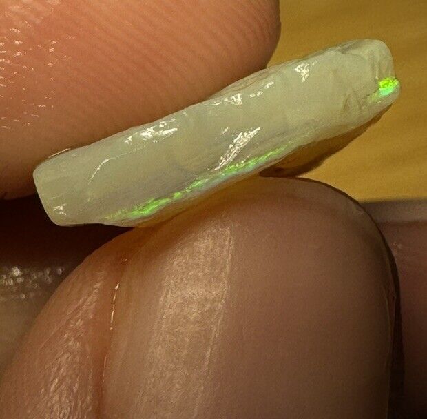 5.9 Carats Solid Rough Coober Pedy Opal Piece with Beautiful Colour B1
