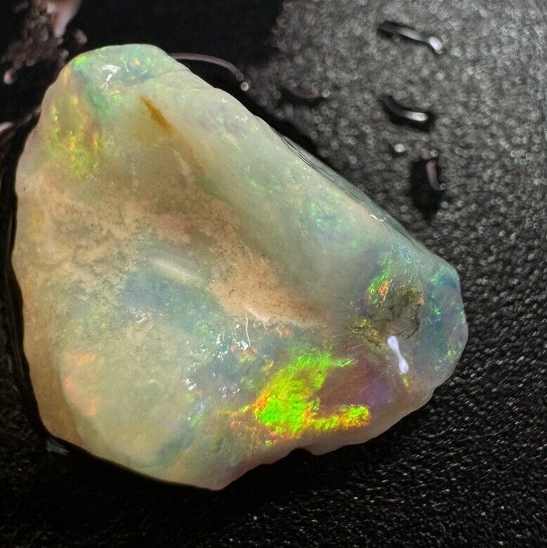 3.7 Carats Solid Rough Coober Pedy Opal Piece with Beautiful Colour B1