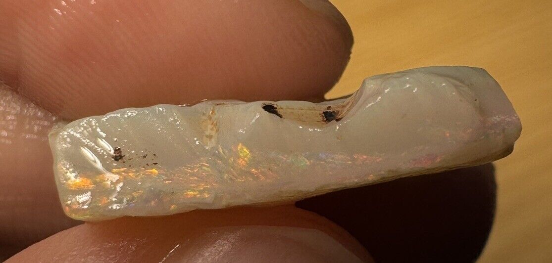 10.2 Carats Solid Rough Coober Pedy Opal Piece with Beautiful Colour B1