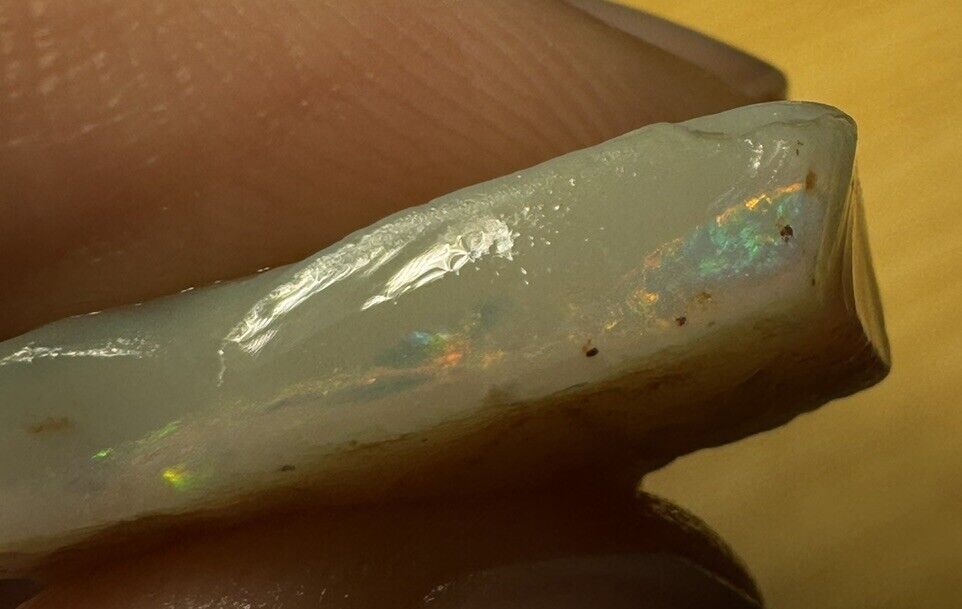 10.2 Carats Solid Rough Coober Pedy Opal Piece with Beautiful Colour B1