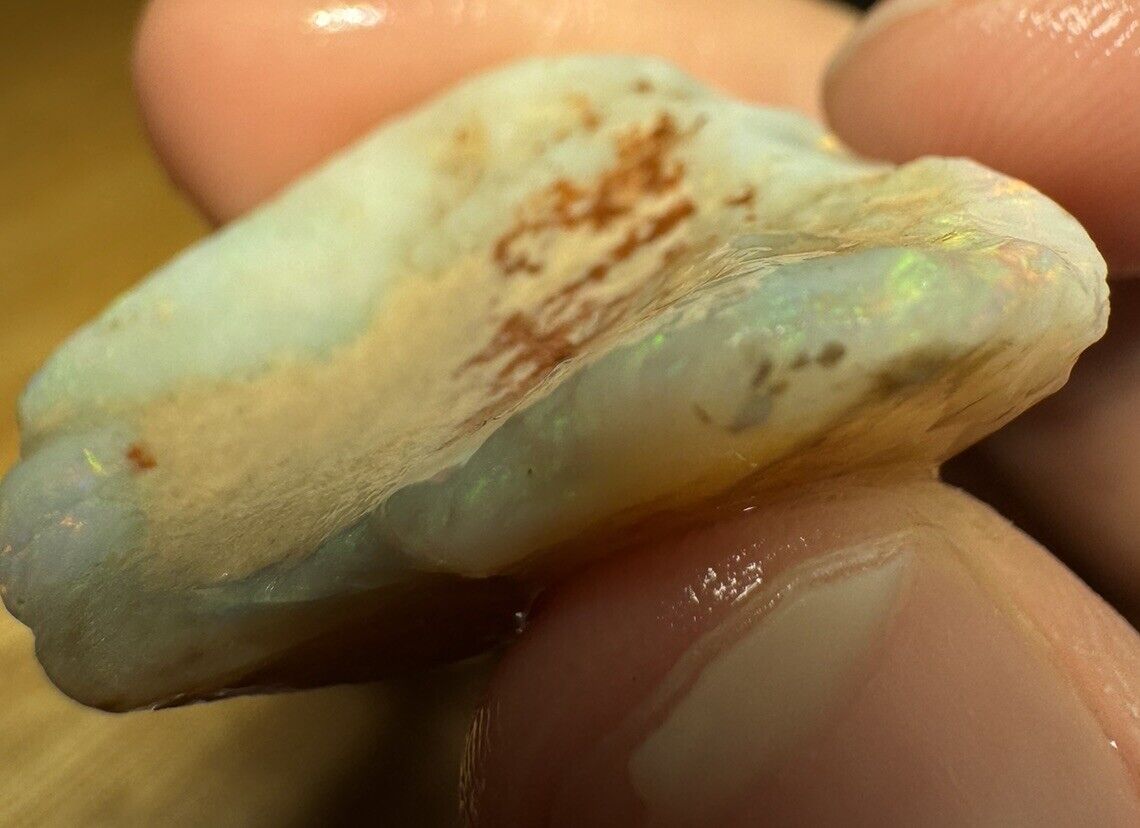 42.9 Carats Solid Rough Coober Pedy Opal Piece with Beautiful Colour B1