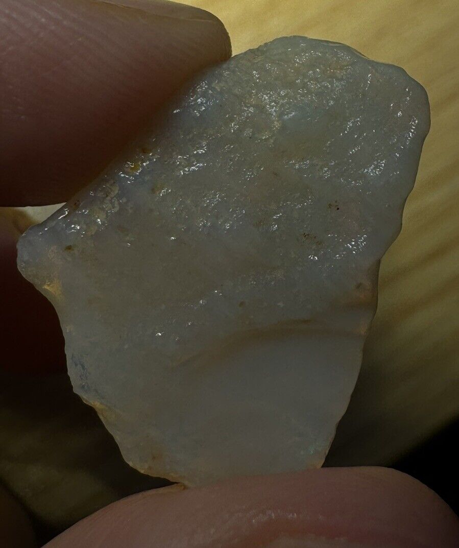 12.5 Carats Solid Rough Coober Pedy Opal Piece with Beautiful Colour B1