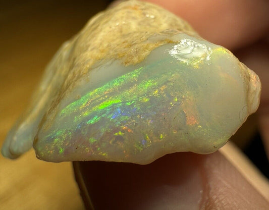 42.9 Carats Solid Rough Coober Pedy Opal Piece with Beautiful Colour B1