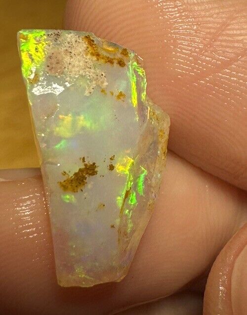 4.7 Carats Solid Rough Coober Pedy Opal Piece with Beautiful Colour B1