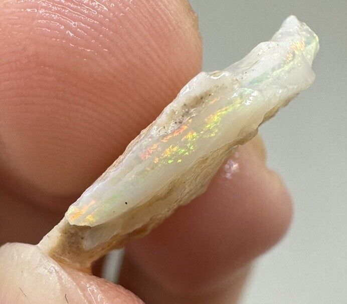 4.5 Carats Solid Rough Coober Pedy Opal Piece with Beautiful Colour