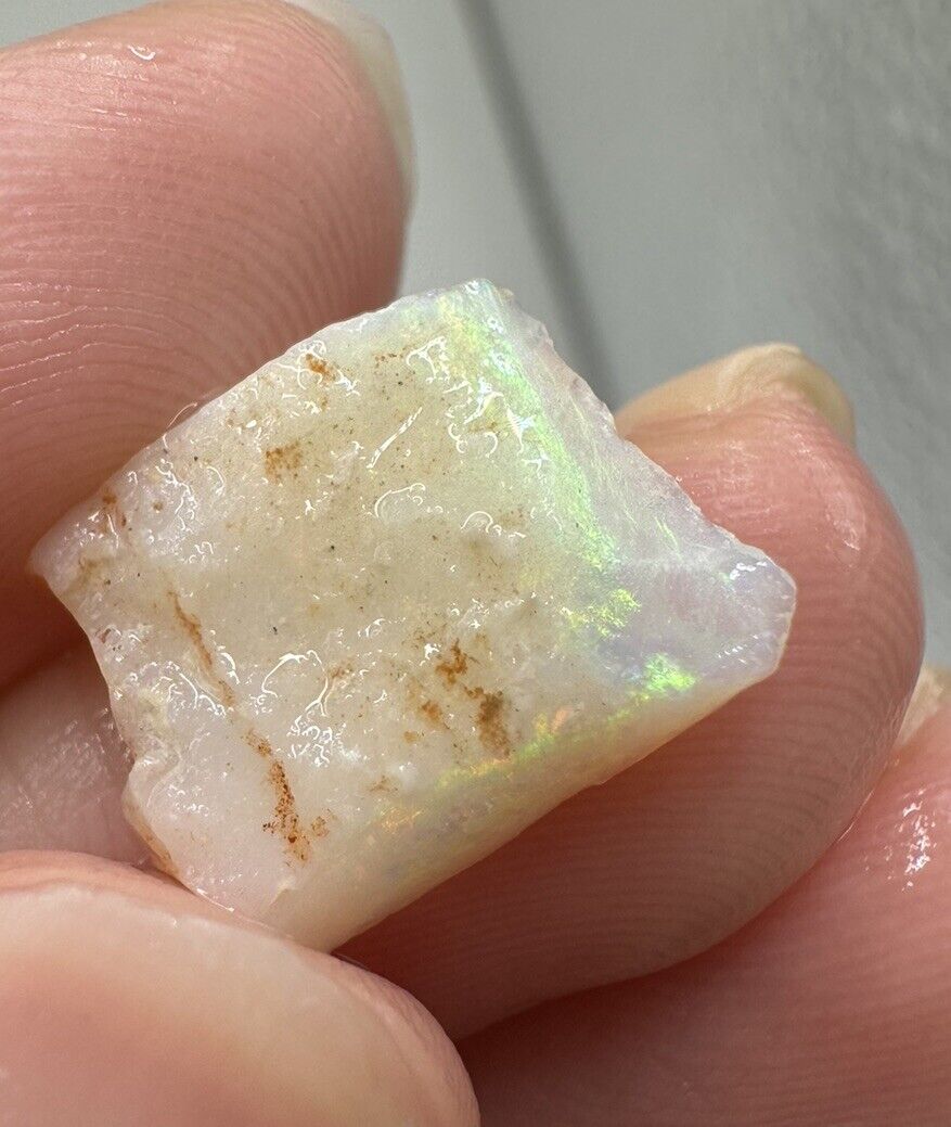 3.4 Carats Solid Rough Coober Pedy Opal Piece with Beautiful Colour