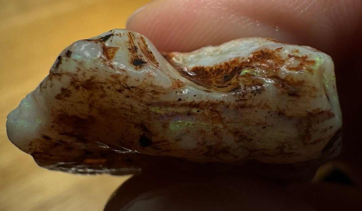 43.8 Carats Solid Rough Coober Pedy Opal Piece with Beautiful Colour C1