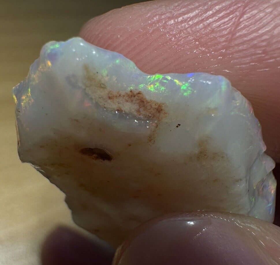 13.3 Carats Solid Rough Coober Pedy Opal Piece with Beautiful Colour C1