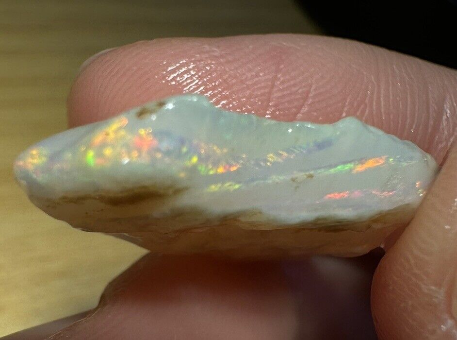 13.3 Carats Solid Rough Coober Pedy Opal Piece with Beautiful Colour C1
