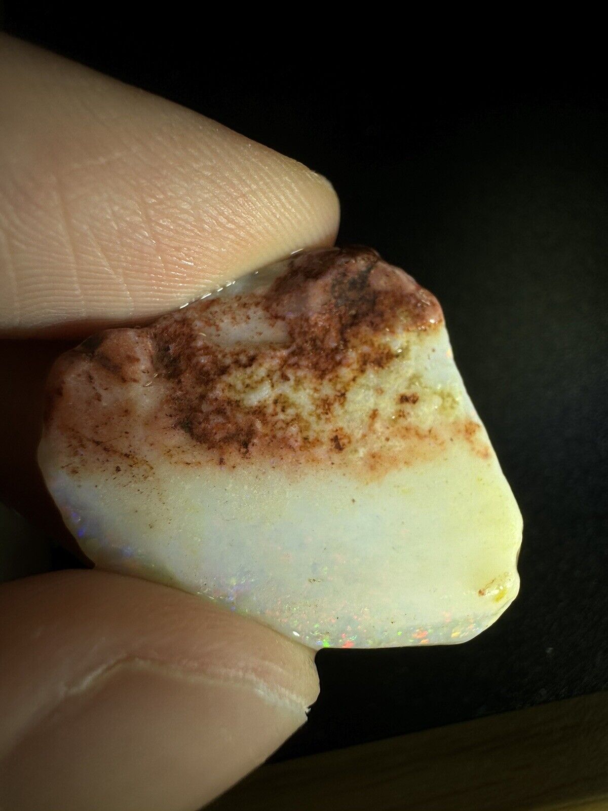 22.3 Carats Solid Rough Coober Pedy Opal Piece with Beautiful Colour B1