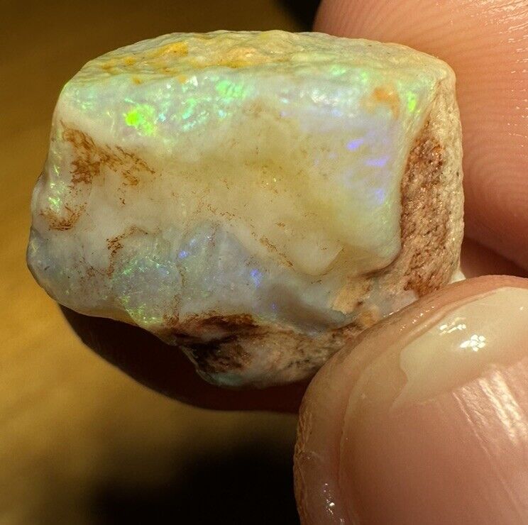 42.9 Carats Solid Rough Coober Pedy Opal Piece with Beautiful Colour B1