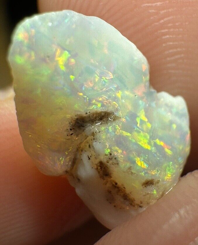 4.7 Carats Solid Rough Coober Pedy Opal Piece with Beautiful Colour B1
