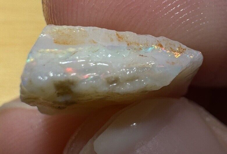 4.2 Carats Solid Rough Coober Pedy Opal Piece with Beautiful Colour C1