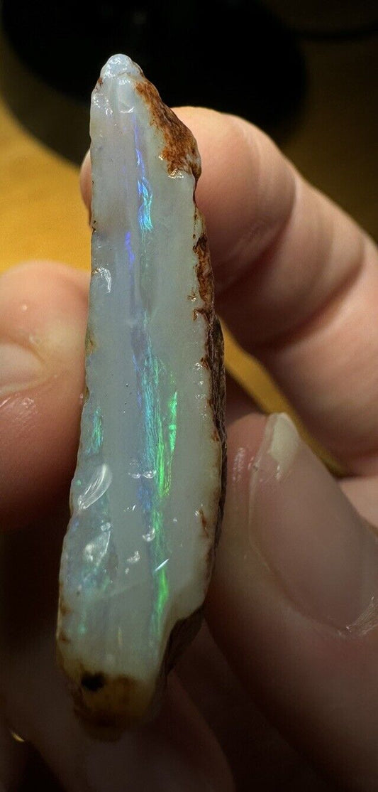 43.8 Carats Solid Rough Coober Pedy Opal Piece with Beautiful Colour C1