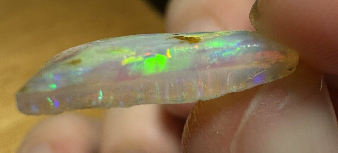 4.7 Carats Solid Rough Coober Pedy Opal Piece with Beautiful Colour B1