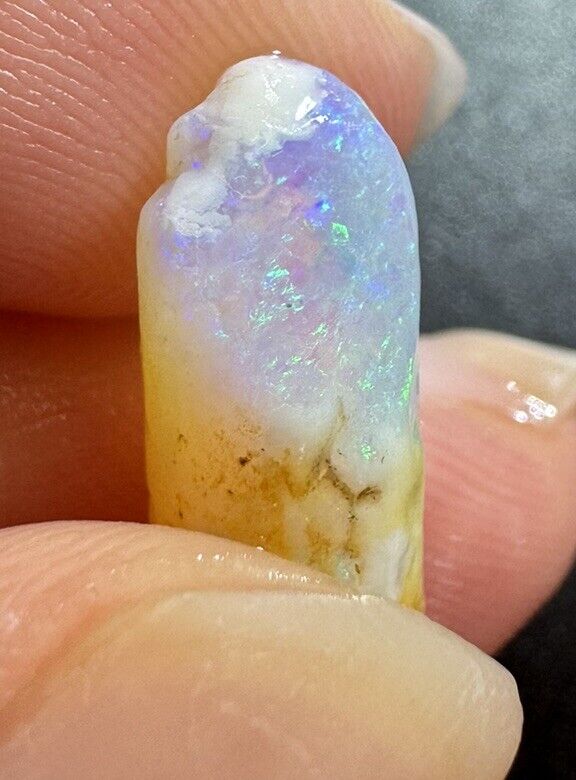 3.8 Carats Solid Rough Coober Pedy Opal Piece with Beautiful Colour