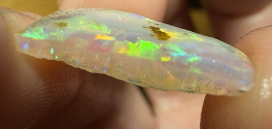 4.7 Carats Solid Rough Coober Pedy Opal Piece with Beautiful Colour B1