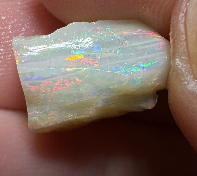 5 Carats Solid Rough Coober Pedy Opal Piece with Beautiful Colour C1