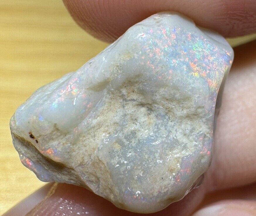 12.6 Carats Solid Rough Coober Pedy Opal Piece with Beautiful Colour C1