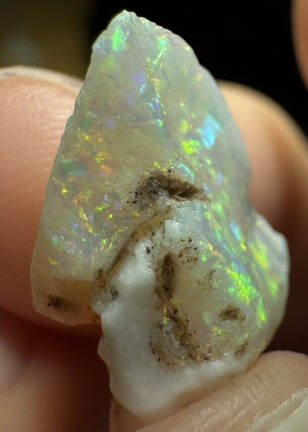 4.7 Carats Solid Rough Coober Pedy Opal Piece with Beautiful Colour B1